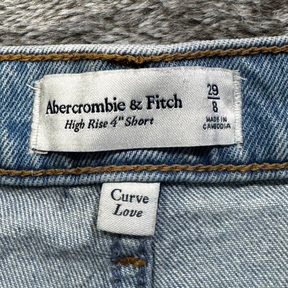 Abercrombie & Fitch High Rise 4" Short Curve Love Sz 8/29 - Picture 4 of 8